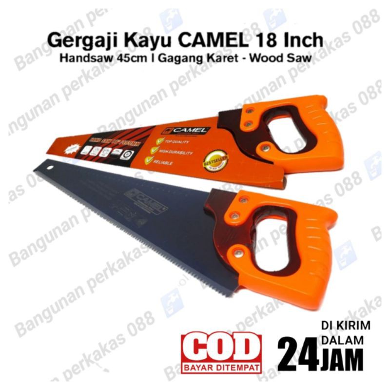 CAMEL GERGAJI KAYU 18&quot; / GERGAJI TUKANG BAGUS /GERGAJI KAYU MURAH