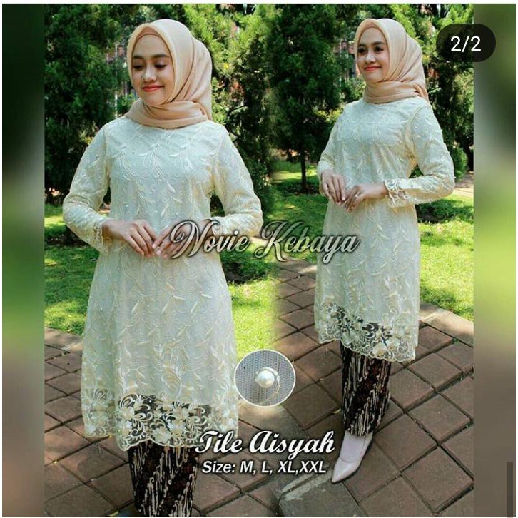 stelan kebaya tille aisyah new