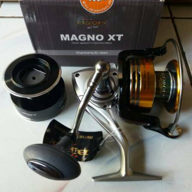 Reel BLOOD MAGNO XT 1000 2000 3000 4000 6000 (12BB) &amp; Power Handle