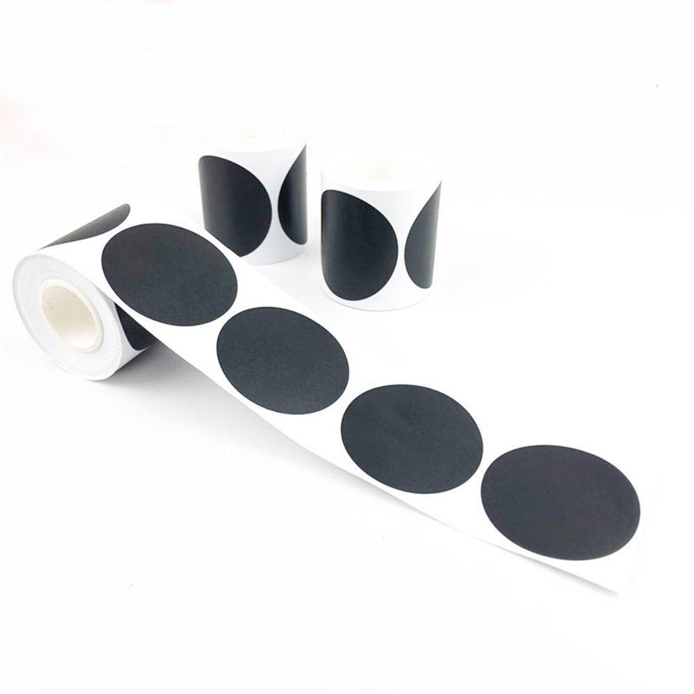 Solighter 120pcs/roll Label Bulat Stiker Dapur Selai Toples Papan Tulis Blackboard Label