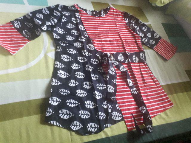 Atasan Batik Dolby Dolbi Dobby Doby Tenun Sutra Tulis Halus Katun Atbm Baron ,sarombit Atasan