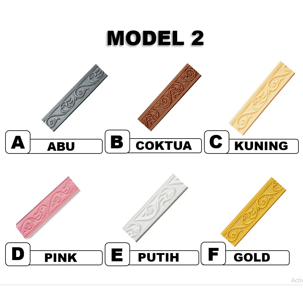 OSM JKT H719 Wall Border List Wallpaper / Wallpaper List Foam 3D / List Dinding 3D-Model 2