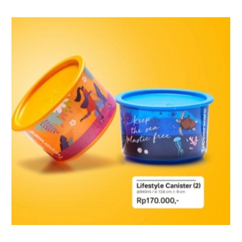 Lifestyle canister tupperware / toples tupperware