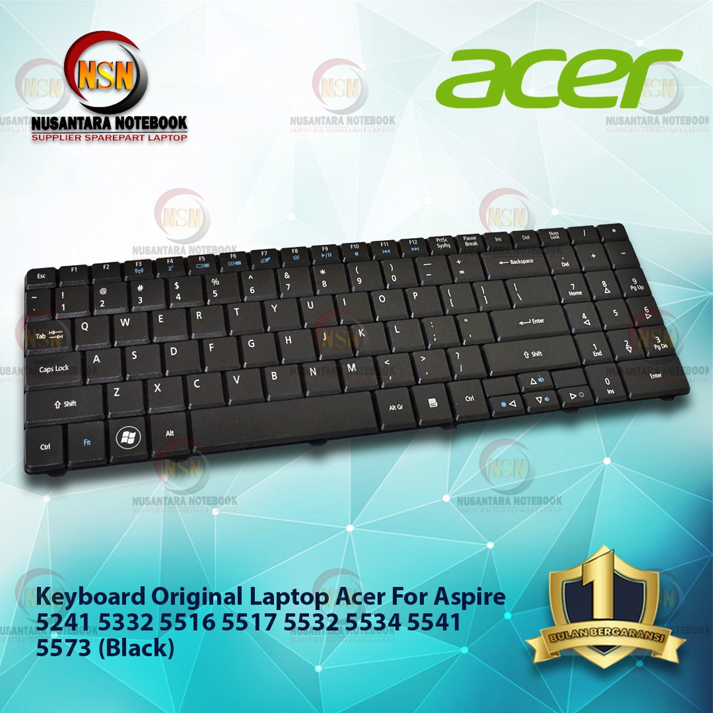 Keyboard ACER Aspire 5241 5332  5516 5517 5532 5534 5541 5573  5732 5738 - Black