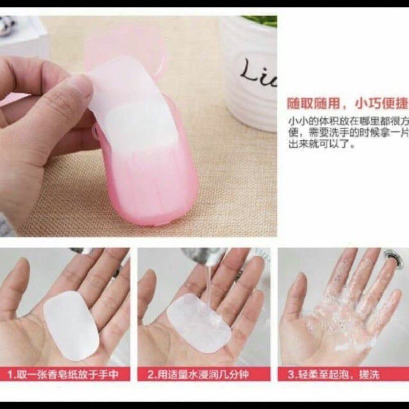 Paper Soap / Sabun Kertas Traveling