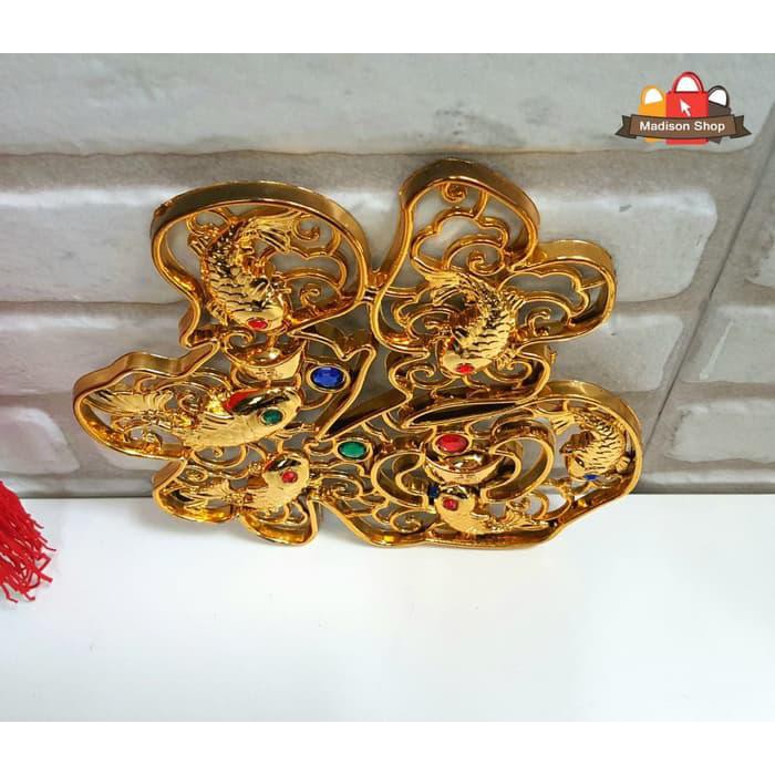 

DEKORASI PARCEL IMLEK MURAH FU HOKI EMAS STIKER HIASAN BOX KUE IMLEK