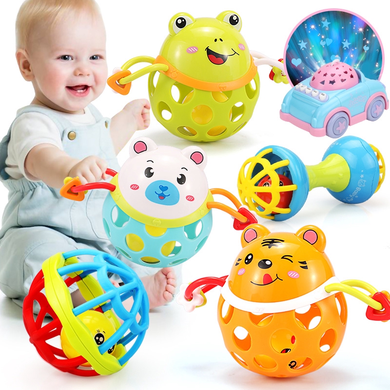  Mainan  bayi  0 3  6 12 bulan  puzzle dapat menggigit rattle 