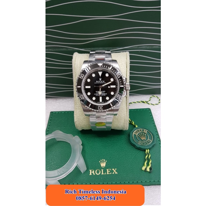 Hot Promo  Jam Tangan Pria Branded Rolex Submariner No Date Silver Black Noob Swiss Clone Jam Tangan