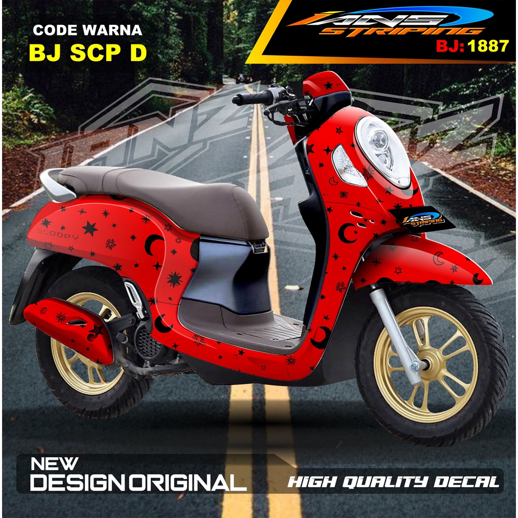 STIKER DECAL FULL BODY SCOOPY / STICKER ALL NEW SCOOPY / STIKER FULL BODY SCOOPY TERMURAH / STIKER MOTOR SCOOPY / STIKER MOTOR