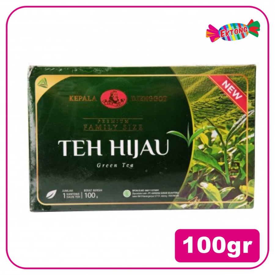 

KEPALA DJENGGOT PREMIUM GREEN TEA (Teh Hijau) Family Size 100gr