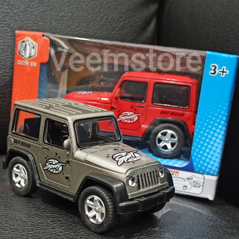 Die Cast 1:43 Jeep Wrangler [Modern City] Pullback