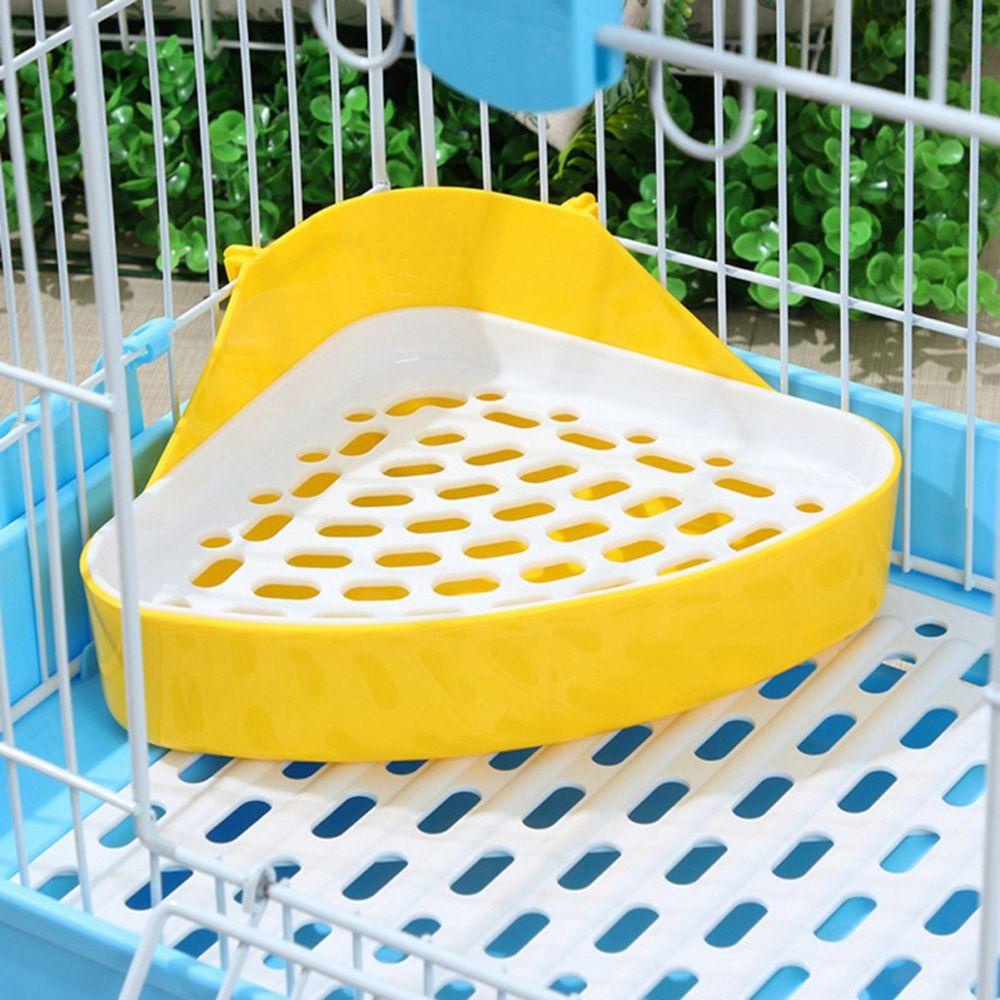 [Elegan] Pipis Toilet Guinea Pig Puppy Indoor Outdoor Sudut Wadah Toilet Potty Training Tray Produk Hewan Peliharaan Pee Pot Litter Tray