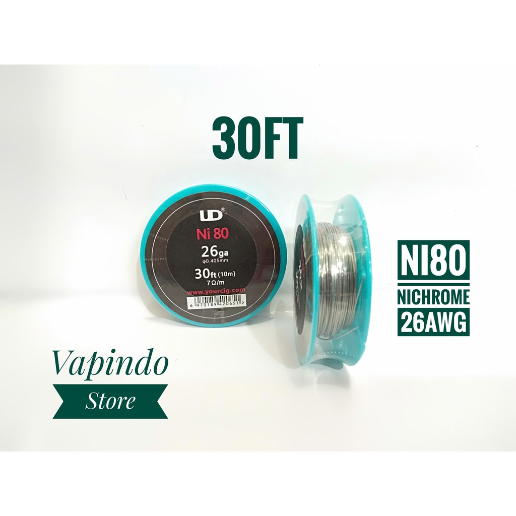 Youde UD Nichrome / Nikrom AWG 26 30 Feet (Ni 80) Authentic Vape Coil