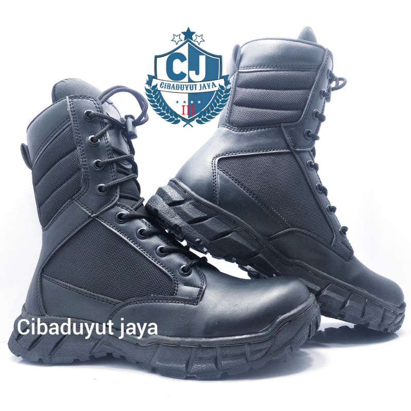 SEPATU TNI POLRI SECURITY DELTA HITAM CORDURA WATERPROOF TERLARIS!