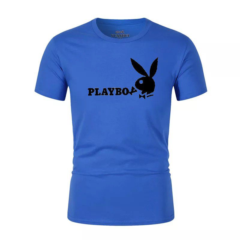 Hokyshop92 Kaos Oblong Pria Playboy Lengan Pendek Katun Tshirt Fashion Pria Dewasa Baju Distro Lokal