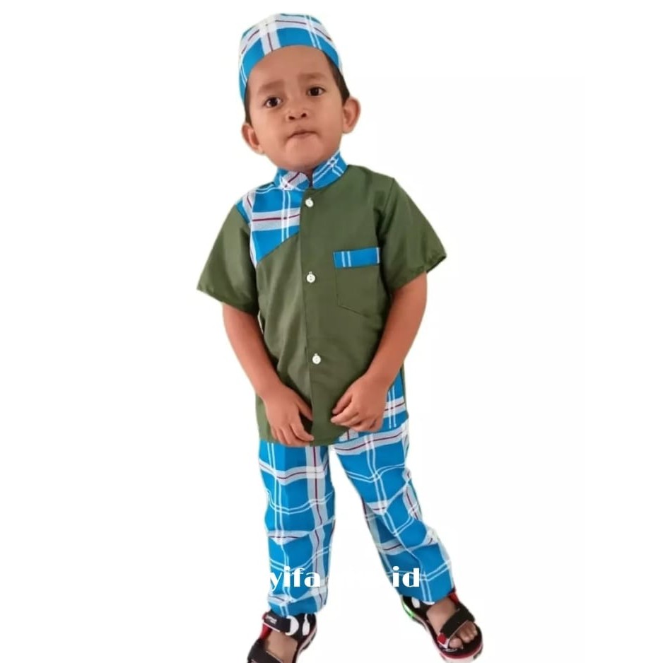 STELAN ANAK MURAH / STELAN ANAK LAKI LAKI/ STELAN KOKO BATIK 1-8 TAHUN