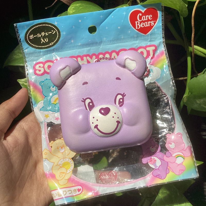 Squishy Mascot Care Bears Chigiri Purple Ungu | NIC Japan soft slow pastel flash sale sell promo mur