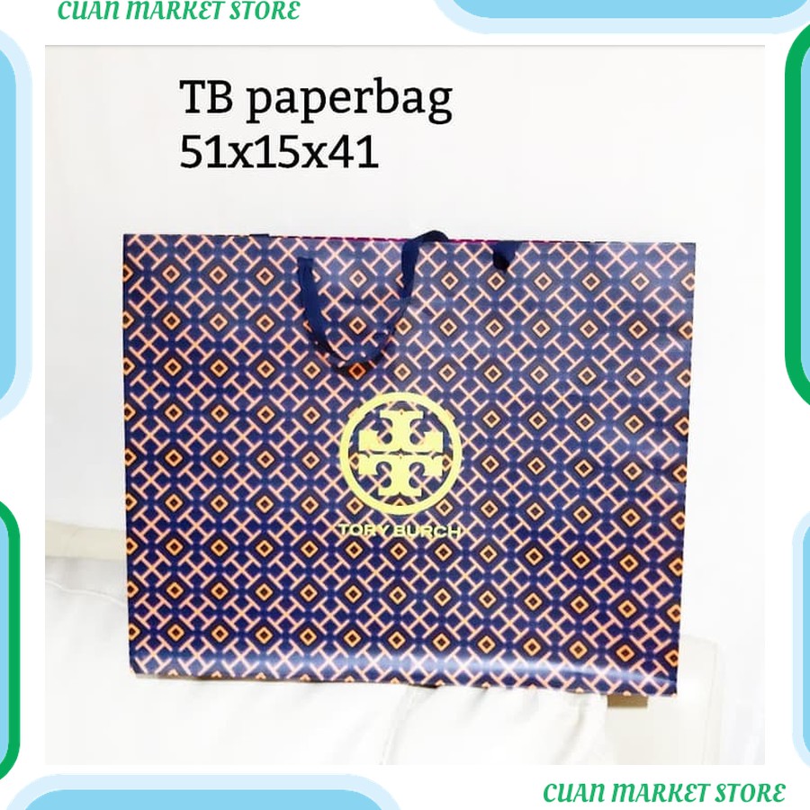 

Paperbag Tory Burch TB 51 paper bag tas kertas asli original USA brand Kualitas Premium