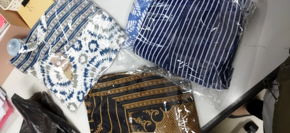 M-l-xl-xxl Batik Wanita Asj Sa Hrb026 Kenongo Kemeja Tosca Pendek