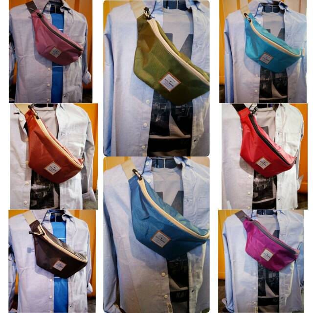 Kalibre Waist Bag Warna Trendy Tas Pinggang bisa Selempang Hurley