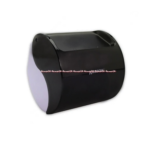 Krisbow Tissue Roll Dispenser Tempat Tissu Gulung Kecil Toilet WC Hitam Black Tissu Tisu Tisue Rolls