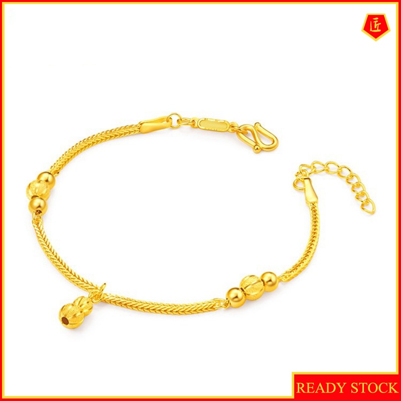 [Ready Stock]Fashion Elegant Gourd Gold Bracelet