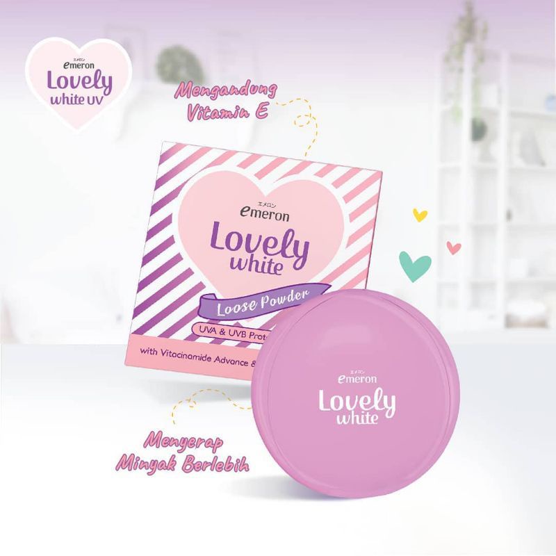 Emeron Lovely Loose Powder 20gr/ Bedak Tabur