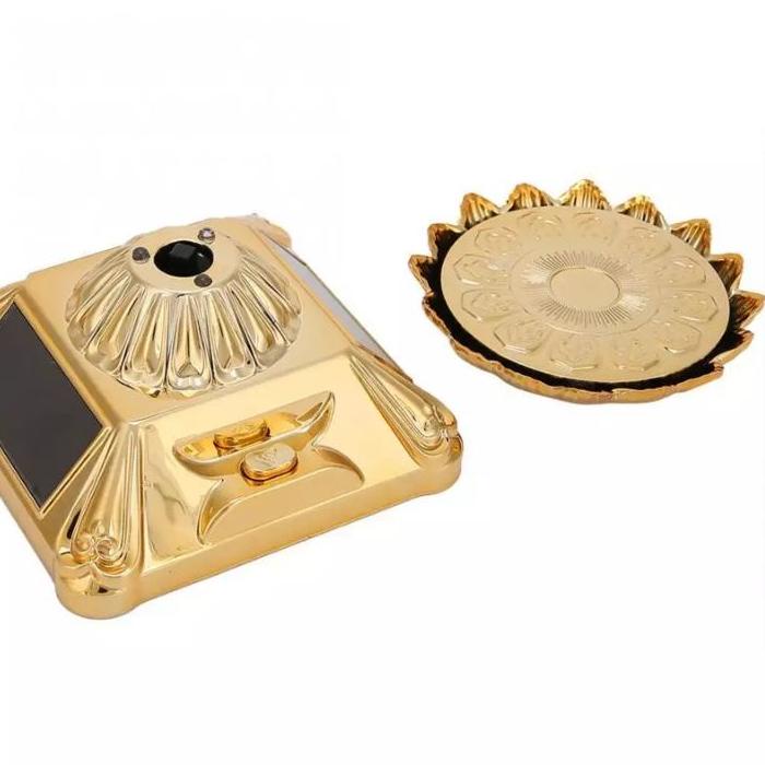 Special Solar Display 360 Derajat Berputar Rak Display-Lampu LED Surya untuk Perhiasan Cincin