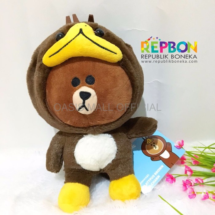 BONEKA RAJUT BONEKA JUMBO BONEKA LINE JUNGLE BROWN PENGUIN Diskon