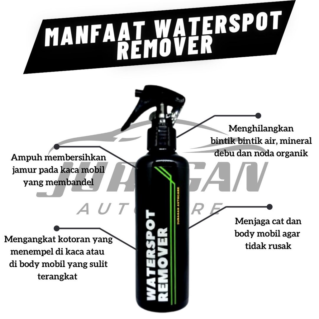 Pembersih Jamur Kaca Mobil - Waterspot Remover VER.2 Penghilang Jamur Kaca Anti Jamur 250 ML Premium Juragan Autocare