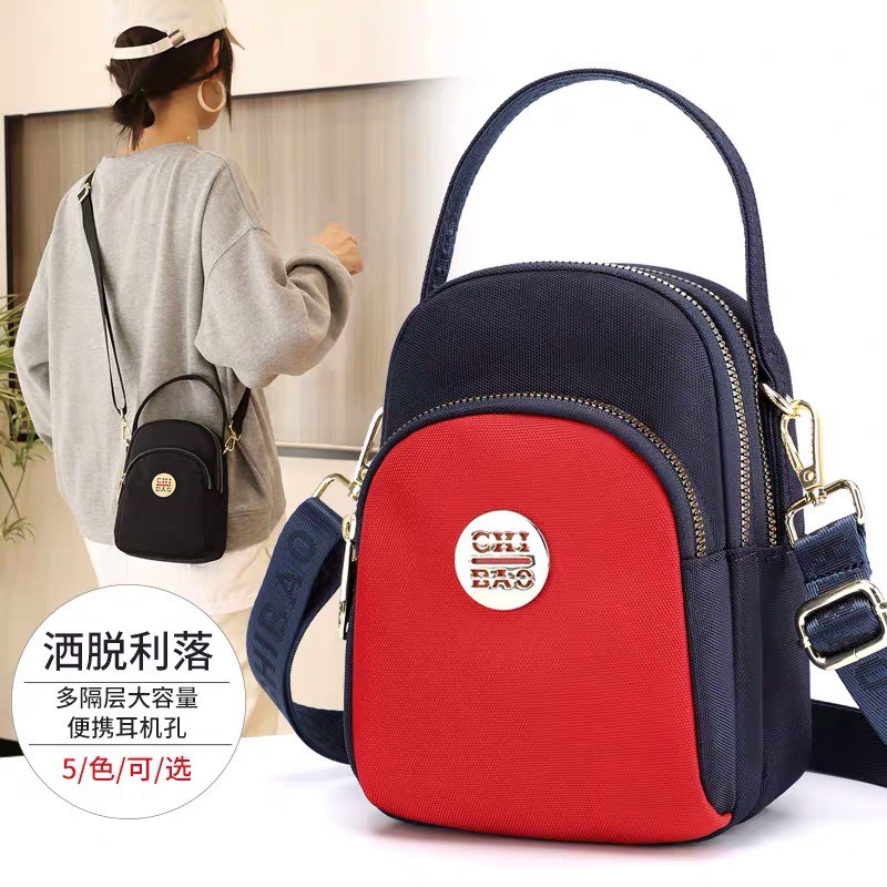 Tas Wanita Import Jinjing dan Selempang CHIBAO Mini CB8186A 8186A CORDURA LOGO Bahan Parasut Kualita