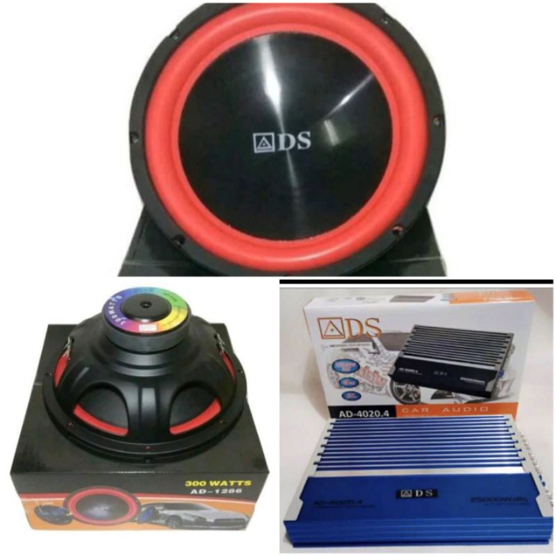Subwoofer 12"+ power ads 4ch