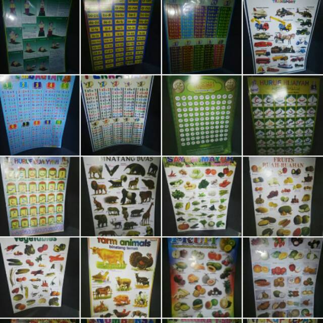 POSTER BELAJAR - BUKU ANAK - BUKU TK PAUD