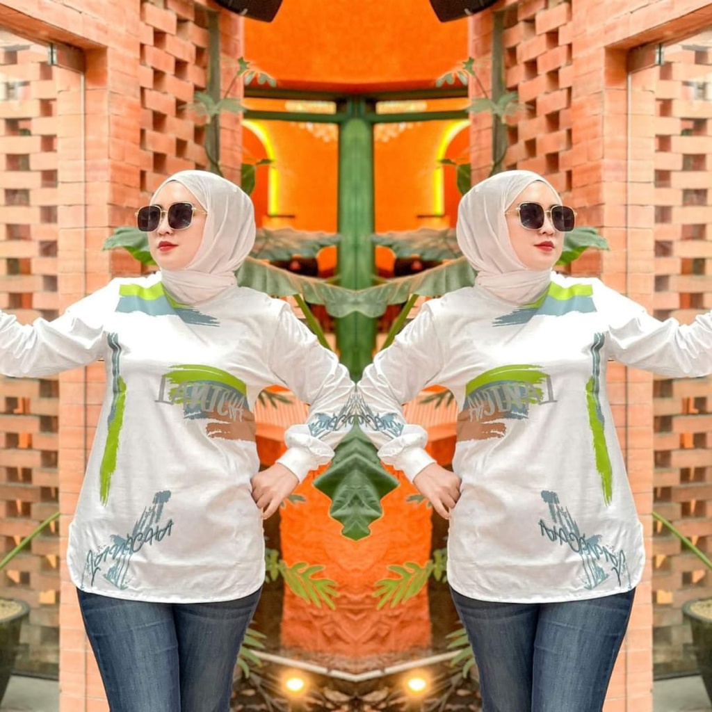bianca atasan kaos wanita lengan panjang import lanicha kaos original tunik outfit baju kaos wanita 