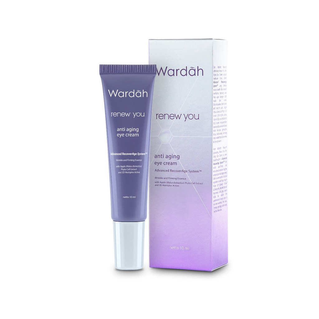 New! Wardah Renew You Anti Aging Eye Cream 10 ml-Krim Mata  Anti Aging dengan Apple PhytoCell Extrac