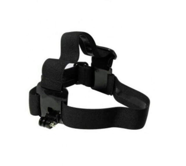 Elastic Adjustable Head Strap with Simple Anti-Slide Glue For Action Camera - Black