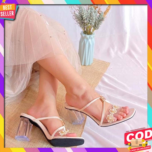Heels Hills Heel Sepatu Hak Tinggi Hak Tahu Sandal Haihil Ibu2 Kondang Heels Wanita Hak Kaca Malik