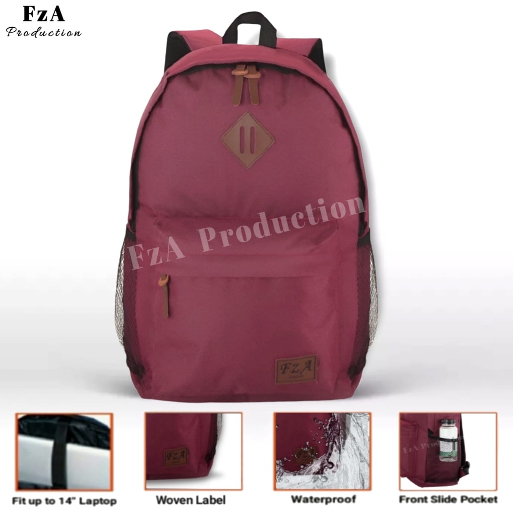 Tas Ransel Distro Original Casual pria Wanita / Tas Backpack Laptop Tas Sekolah Distro Original – FzA FREE Tas Slempang Waistbag