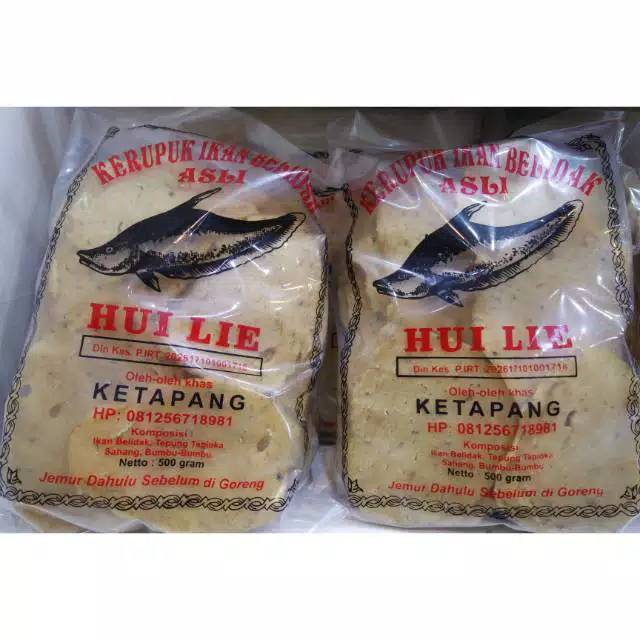 KERUPUK IKAN BELIDAK ASLI HUI LIE KETAPANG