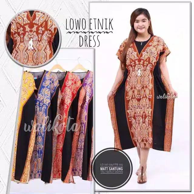 Dress Lowo Etnik -  busui - tali serut pinggang