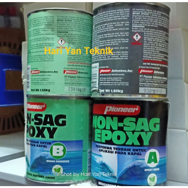 

Pioneer Non Sag Epoxy Lem 1,6 kg x 2