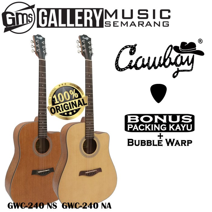 SALE Gitar Cowboy Original GWC-240 NA GWC 240NS Gitar Akustik Cowboy Import - GWC-240 NA