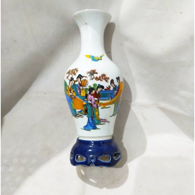 vas keramik cina dekoratif lawasan antik