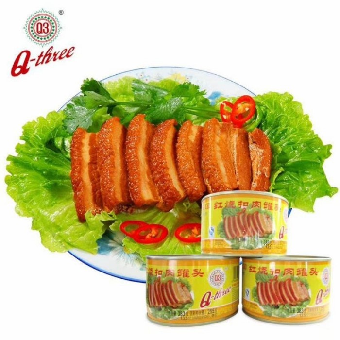 

ds20112s Q3 Stewed Pork / Stewed Pork Slice Daging Samcan Kaleng Xa20X1