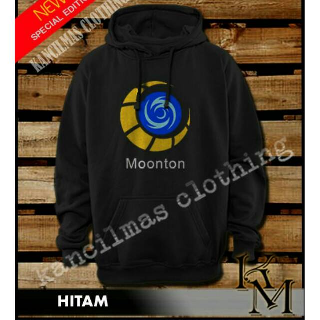 SWEATER HOODIE MOONTON GAMING MOBILE LEGEND WARNA HITAM