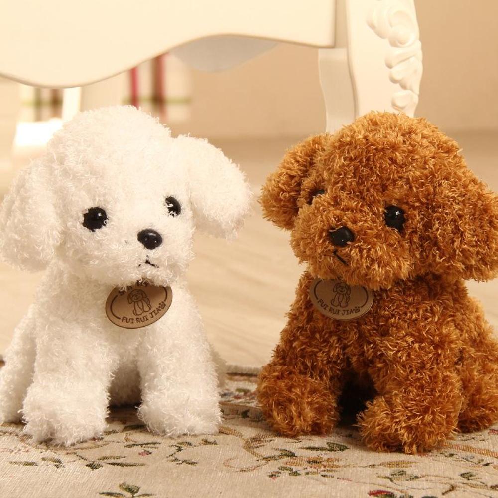 Timekey Mainan Boneka Bantal Stuffed Plush Anjing Lucu Kreatif 18cm Untuk Hadiah H5M7