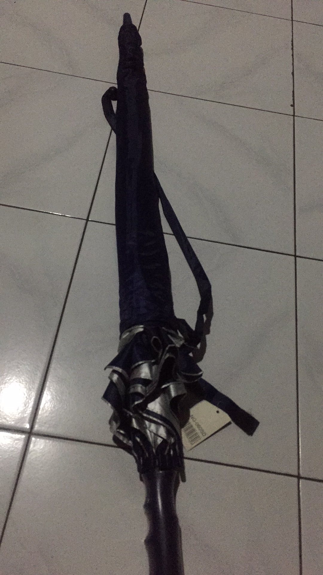 Payung Golf Polos Biru Donker Navy Umbrella Besar Sablon Promosi