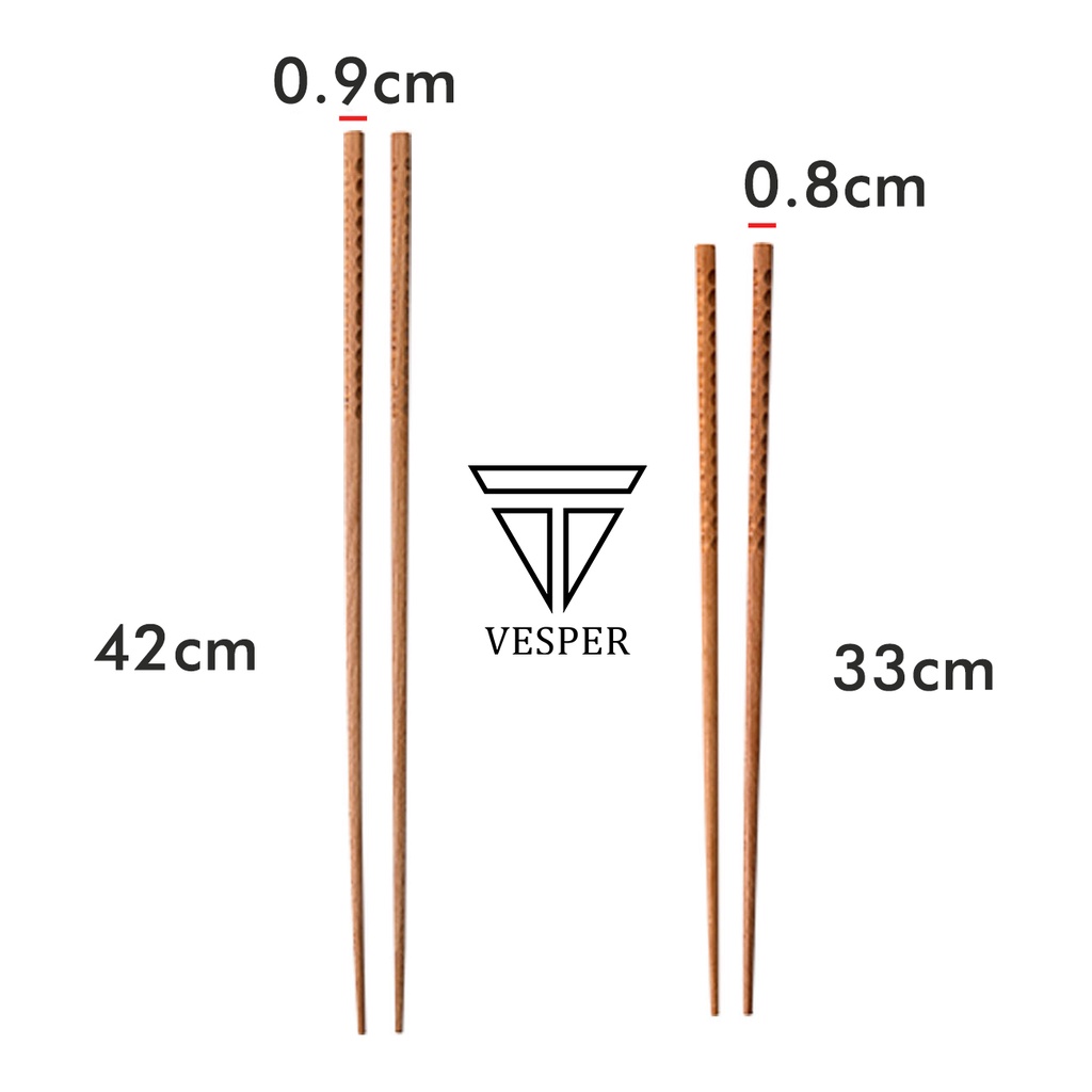 sumpit kayu panjang masak tumis bakmi hot pot / wooden long chopstick 33cm dan 42cm-3