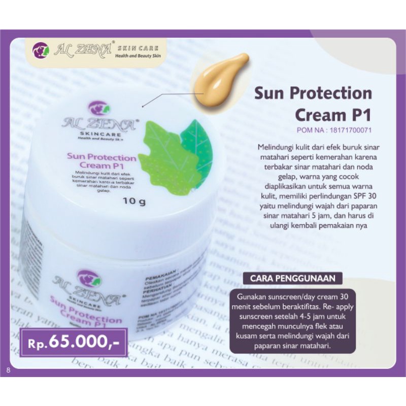 Suncreen Alzena Skincare