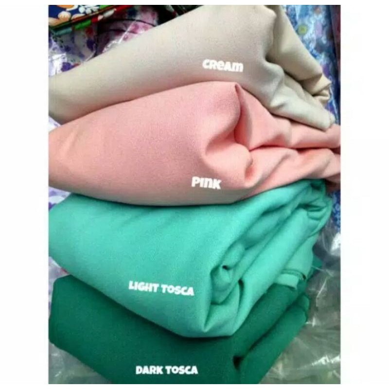 bahan kain Crepe Ladies tebal premium diamond yard gulungan lemas jatuh tebal gamis cardigan celana